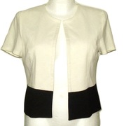 BIAŁO-CZARNY ŻAKIET PRETTY GIRL rozm M / 38 (A061) 