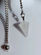 Wahadełko radiestezyjne wahadło ezoteryczne kryształ górski plansza pytania