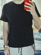 Koszulka T-shirt H&M czarna r. M regular fit bawełna 98%