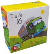 puzzle 16 elementów. Ciężarówka