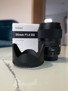 Sigma 35 mm f 1.4 DG