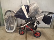 Wózek dziecięcy Camarelo 3w1 + fotelik + baza ISOFIX – stan bardzo dobry