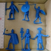 Rzymianie. Legioniści. Żołnierzyki. Figurki. 6 sztuk. Skala 1/32.