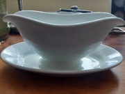 Biała sosjerka. Ceramika Chodzież/Kolmar 1940/1944