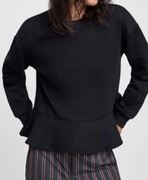 Bluza Zara r. L falbana czarna