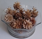 Szyszki Sosnowe Wybielane Bielone Ozdoby Naturalne Dekoracyjne