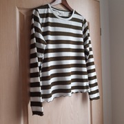 Springfield - bluzka w paski biało-zielone, rozm. L