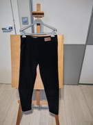 Spodnie, legginsy czarne ocieplane "misiem"