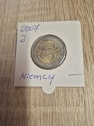 MONETA 2 EURO 2007r NIEMCY J stan 1
