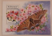 St Vincent & Grenadyny 1993 Mi blok 278  ćmy idealna pozycja