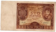 II RP BANKNOT 100 ZŁ KRÓLOWA JADWIGA 1932