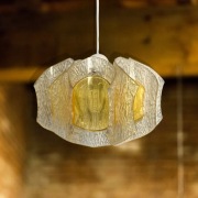 Lampa wisząca Massive vintage retro prl loft space age