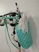 Hobby horse koń na kiju - nowy gratis derka kantar oraz wodze 