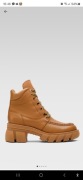 Nowe trzewiki botki damskie skóra naturalna kolor camel Badura r. 40