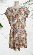 Lniana sukienka BOHO Blue Motion rozm 44-46, plus size,