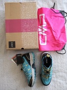 Nowe zielone miętowe wodoodporne buty sportowe trekkingowe CMP 38