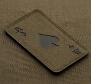 Naszywka Ace of Spades na rzep velcro Laser Cut Ranger M-Tac coyote