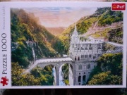puzzle Trefl, Sanktuarium Las Lajas, 1000 elementów, użwyane, kompletne
