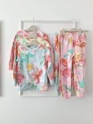 Next 128 nowe piżamki 3 komplety kwiaty 7-8lat