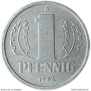 1 fenig 1984, Niemcy - NRD 
