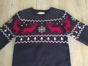 SWETER sweterek H&M świąteczny chłopięcy r. 134/140 8-10 lat