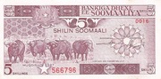 Somalia 5 szylingów 1987 P.31 UNC