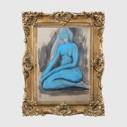 Mały obrazek akt kobiecy drawing wystrój