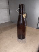 Butelka prl  z porcelanka 