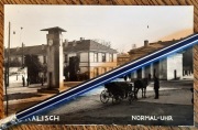 KALISZ KALISCH Rogatka Śródmiejska Harcerska zegar Stilter Normal-Uhr ~1940