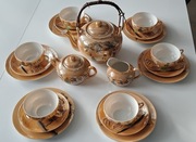 Japońska porcelana serwis iryzowany lata 50 XXw.