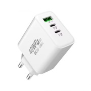 Zasilacz Ładowarka sieciowa 40W USB-C PD + USB-A QC 3.0 Szybka Ładowarka