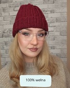 Czapka zimowa 100% wełna
