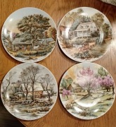 Cztery pory roku. Porcelana Bareuther Waldsassen.