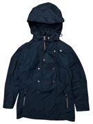 Płaszcz kurtka Helly Hansen granatowa profesjonalny wodoodporny retro