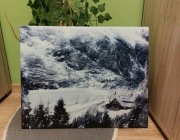 Obraz na płótnie Domek w Górach 50x40cm 