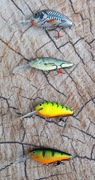 Zestaw 4 woblerów Salmo, Rapala 5 cm