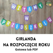 Girlanda „Witamy w przedszkolu”