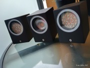 Kinkiet elewacyjny GU10 czarny 3szt