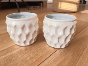 Doniczki Portugalskie ręcznie robione białe kompley