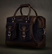 Torba podróżna męska Massimo Dutti ze skóry i drelichu Limited Edition