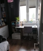 Biurko biało drewniane 