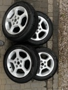 Felgi aluminiowe 5x114,3 Nissan z opony lato 205/55R16 i czujnikami TMPS