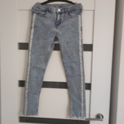 Lincoln&sharks fajne jeansy ze srebrnym lampasem 152