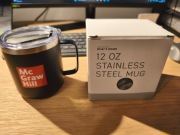 NOWY Kubek Termiczny 355ml | Stal 18/8 + Miedź | Premium Black