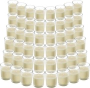 Belle Vous Bezzapachowe Świece w Przezroczystym Szkle (48 Sztuk)