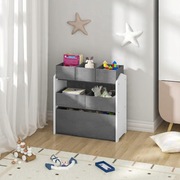 Nowy Organizer na Zabawki Półka na Zabawki Szafka dla Dzieci Szara