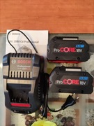2 akumulatory Bosch GBA 18V 5.5Ah ProCore+ ładowarka GAL 1880CV 8A