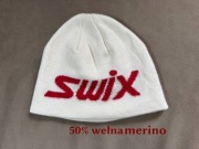 Czapka dzianinowa, 50% wełna merino Swix, r. 56-nowa bez metki