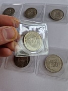 Mapka Monety Srebrne PRL Srebro Zestaw