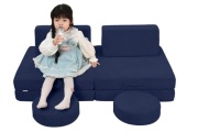 Sofa modułowa dla dzieci 8 elementów rozkładana piankowa